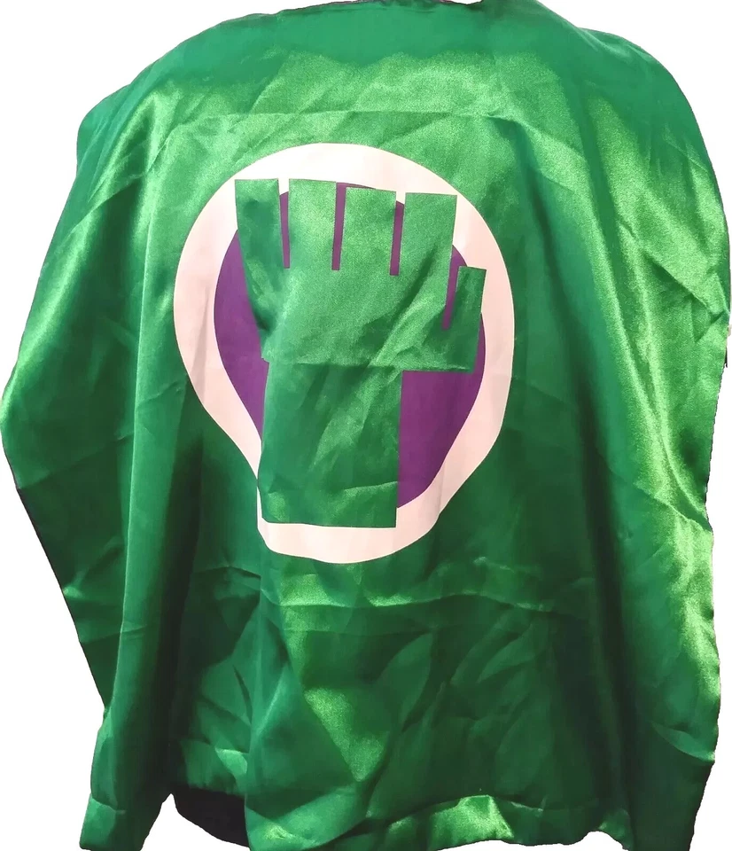 Capa verde Super Green Man Superhéroe Increíble Hulk talla única Foto 2 de 4