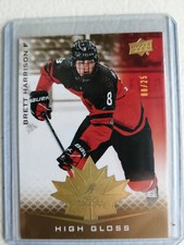 2021 UPPER DECK TEAM CANADA JUNIORS HIGH GLOSS/25 BRETT HARRISON #24 PLEASE READ