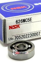NSK 626 MC5E DEEP GROOVE BALL BEARING, OPEN TYPE, NO SEALS 6x19x6mm