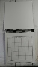 Premade - 8x8 Blank Unaltered Scrapbook Calendar / no dates or months