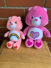CARE BEAR TAKE CARE BEAR 10"  CHEER BEAR 8" PLUSH