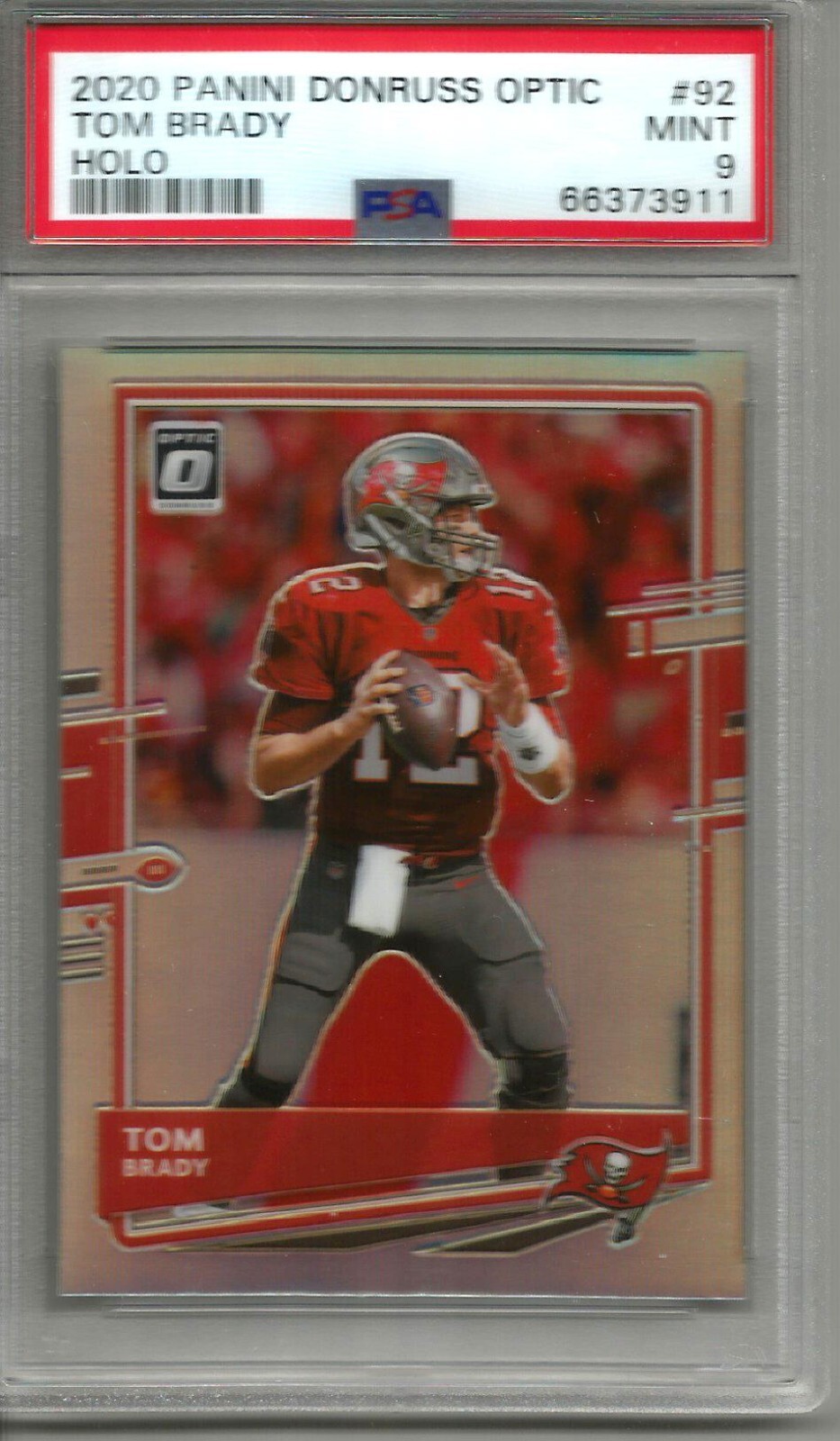 Tom Brady 2020 Panini Donruss Optic Holo Prizm #92 PSA 9