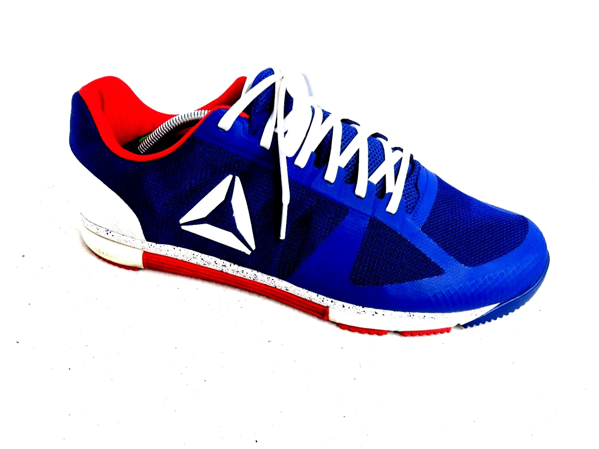 Reebok crossfit red best sale white and blue shoes