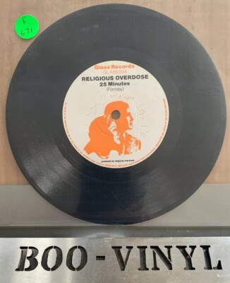 RELIGIOUS OVERDOSE 25 Minutes 7'' VINYL UK Glass / Control Addicts (Glass004) Ex