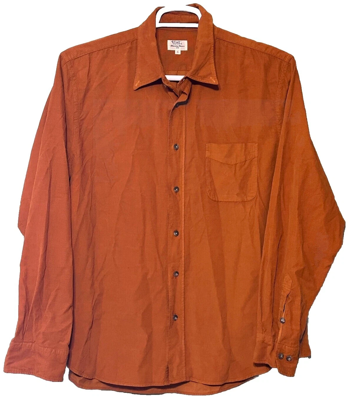 Camisas para hombre Hartford informales lisas abotonadas