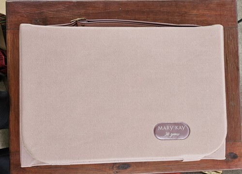 Vintage Mary Kay Consultant Makeup Display Bag Pink Organizer Contents Included