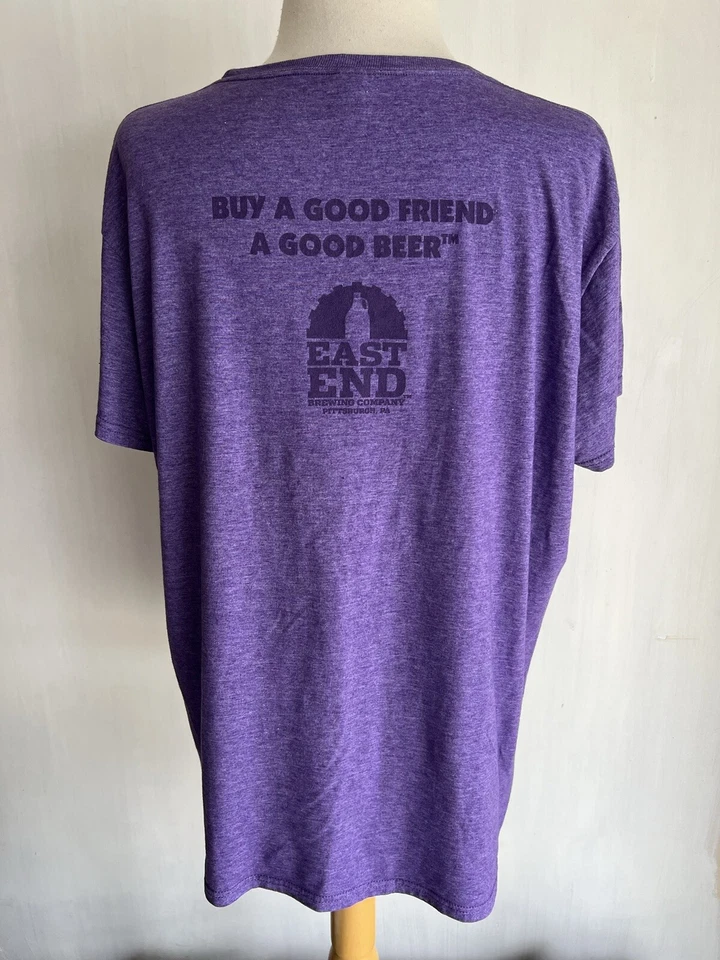 Camiseta Promocional Cerveza EAST END BREWING CO. Oficial Para Mujer Pittsburgh, PA Talla 2XL Foto 3 de 4