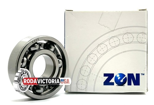 CUSCINETTO A SFERE ZEN 6305 SCANALATO PROFONDO, TIPO APERTO, SENZA GUARNIZIONI 25x62x17mm - Foto 2 di 5
