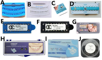 Dental Orthodontic Metal/Ceramic Self-ligating Brackets Roth/MBT 018/022 3/345H