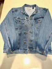 "Nowy" Wrangler wytrzymała odzież 100% bawełna dżins męski Lg. kurtka