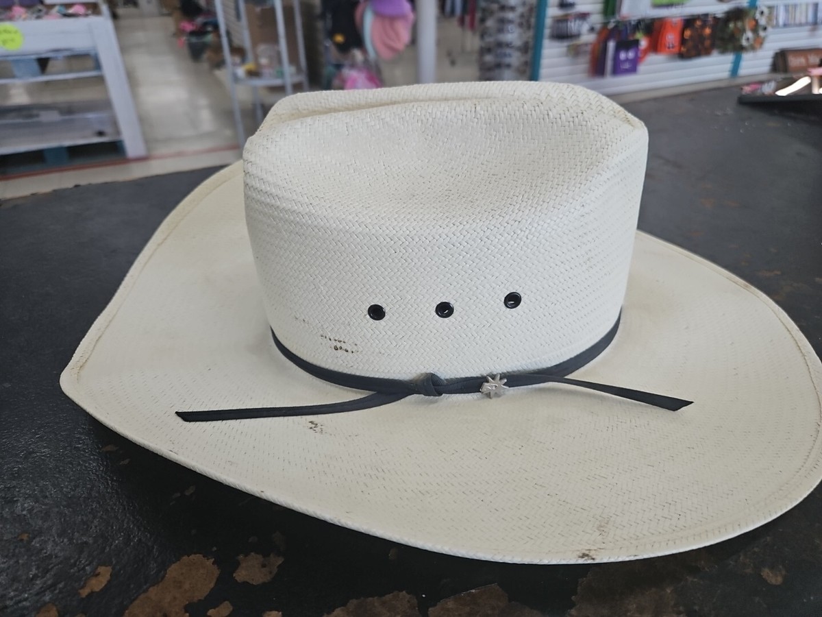 Vintage Bailey White Shantung Panama Cowboy Cowgirl Rodeo  display picture 1
