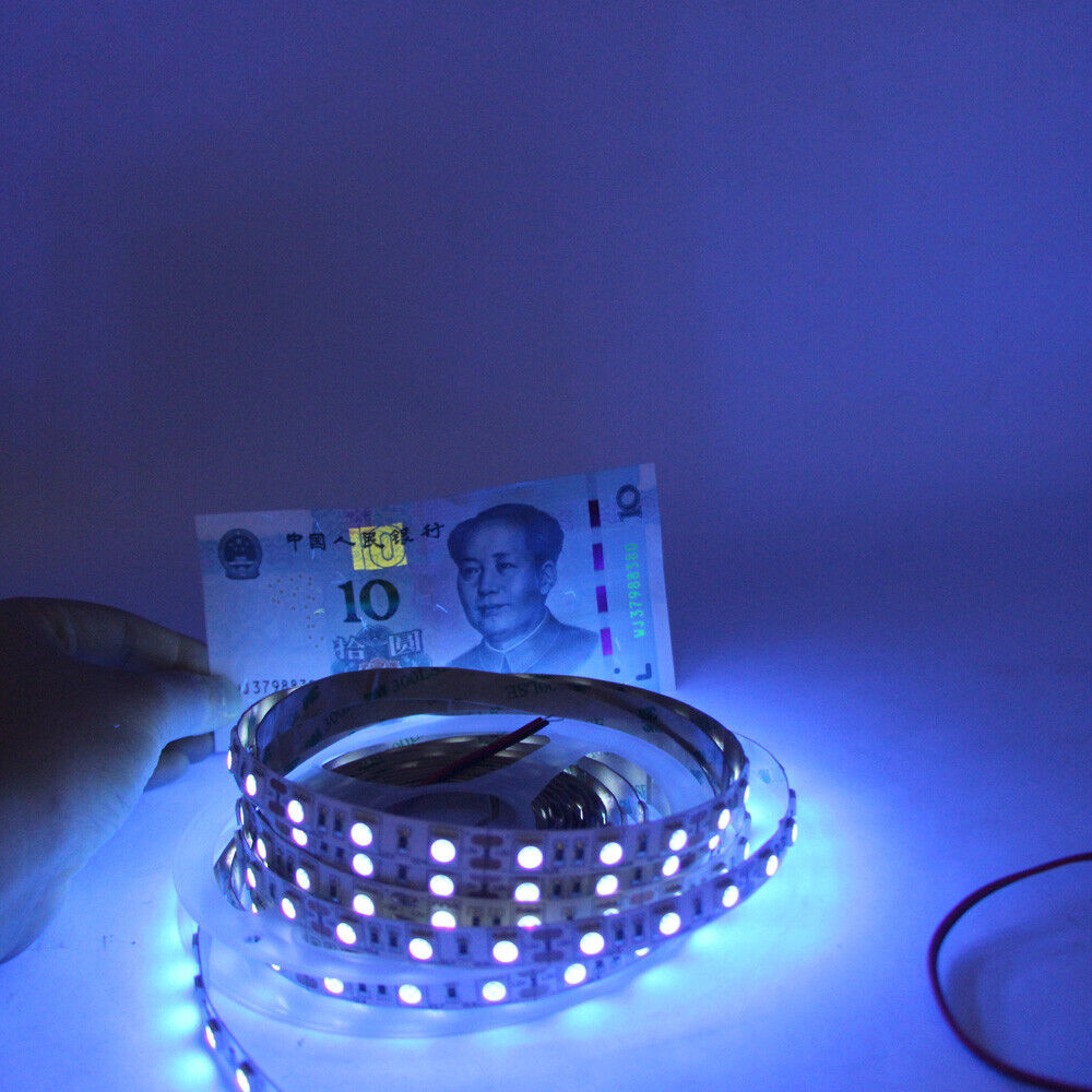 UV led strip light 365nm 5050 60led/m Flexible black light UV Resin Curing  12V