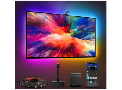Govee Immersion TV LED Backlights with Camera, RGBIC Ambient Wi-Fi TV Backlights