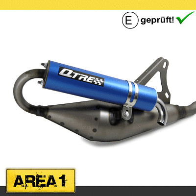 Sport Auspuff Tecnigas Q-Tre PGO PMX, Tornado, Big Max, T-Rex, Hot (Blau/50ccm)