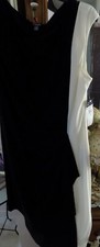 Chaps Two Tone Black and White Color Dress Size XL