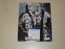NASTY BOYS WWE Brian Knobbs Jerry Sags Autograph Auto B&W 8x10 Photo PSA/DNA