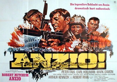 Robert Mitchum in ANZIO rares EA-Plakat A 0 von 1967