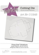 Kulricke Stanzschablone Pizza-Box 5,5x5,5cm C...