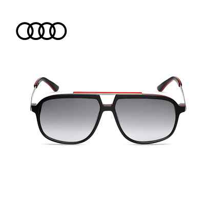 Genuine Audi Heritage Sunglasses 3112000500 Black/Red Stainless 