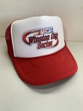 Vintage NASCAR Winston Cup Trucker Hat snapback Unworn Red Cap