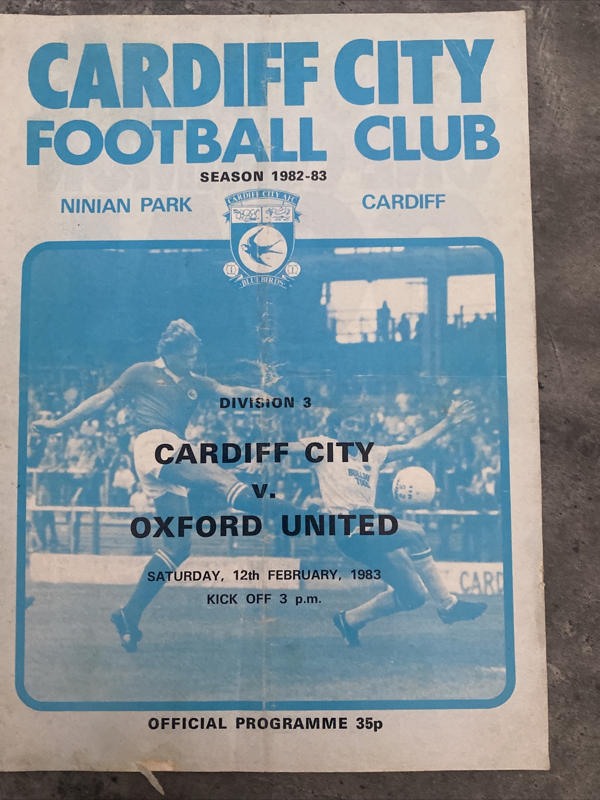 Cardiff City v Oxford United 12/02/1983 ( Division Three ) | eBay UK