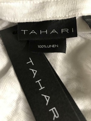 tahari linen hooded cardigan