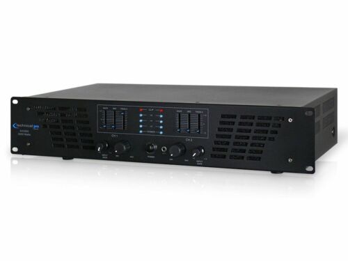 Technical Pro AX3000 3000 Watt 2 Channel 2U DJ Power Amplifier w/ 3 Band EQ - Picture 1 of 2