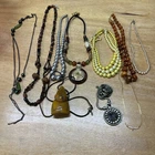 Vintage Lot Of Costume Jewelry Beaded Necklaces