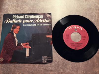 Richard Clayderman: Ballade pour Adeline / Single Telefunken / Oldie 