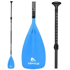Abahub 1 x 3 Section Carbon Fiber SUP Paddle, Adjustable 67''-86'' Stand Up P...