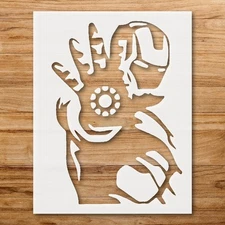 Stylized Figure with Armored Silhouette Wall Art Reusable Stencil - StencilAir