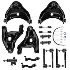 15pc Front Suspension Kit Control Arms Tie Rods 93-99 C1500 Tahoe Yukon Suburban