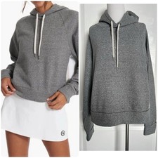 128 VUORI Designer French Terry Pullover Sweatshirt Hoodie Gray VW281 RARE M