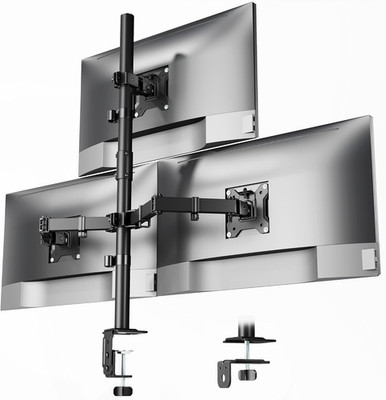 Adjustable Triple Monitor Stand Mount for 17''-32'' Screens, VESA Compatible