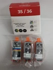 3-pk Replacement Ink Cartridges (2) 35 Black & (1) 36 Color Canon TR150 Mini260