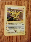 1st Edition Shadowless Zapdos Holo MP Base Set Vintage WOTC 1999 Pokémon 16/102