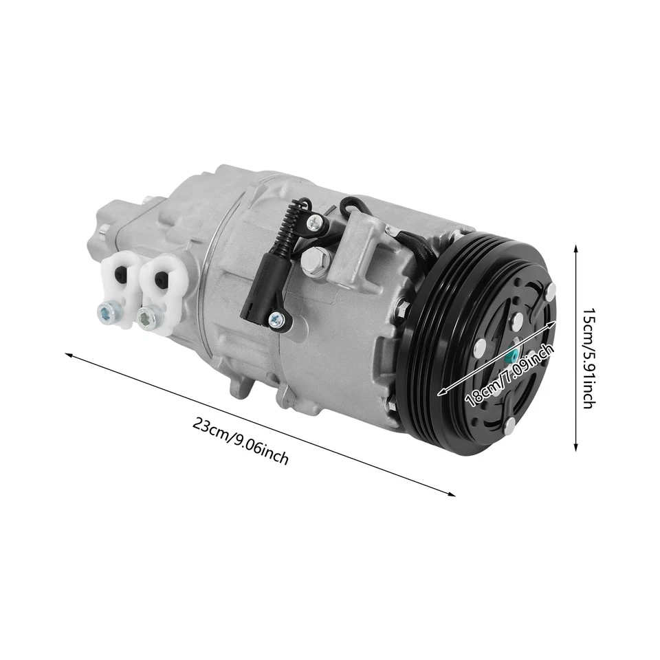 A/C Compressor &Clutch For 2003-2004 BMW Z4 2.5L 3.0L Air Conditioner Compressor Foto 3 de 4