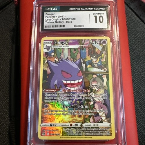 Pokemon 2022 LOST ORIGIN Trainer Gallery GENGAR ENG HOLO CGC 10 GEM MINT