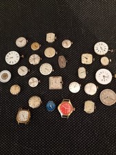 OROLOGI MOVIMENTI VARIE MARCHE LOTTO 34 PEZZI LEGGI BENE