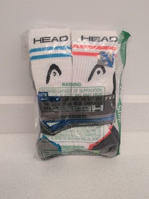   Head Brand Men's Performance Athletic Crew Socks 6 Pairs. Style White