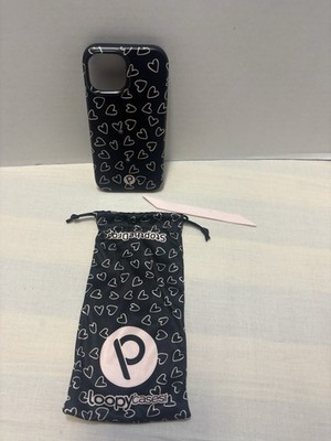 Loopy Case For iPhone 12, 13, 14, 15 Righty 6.1 Regular Model Black Hearts  +Bag | eBay