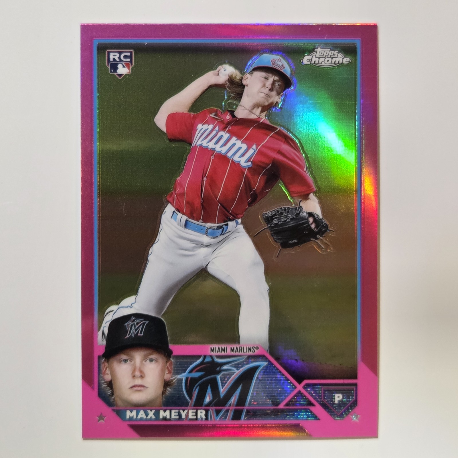 2023 Topps Chrome - Max Meyer #104 Pink Refractor (RC)