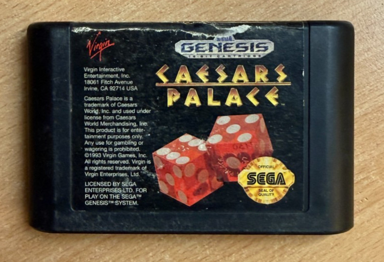 CAESARS PALACE - Sega Mega Drive / Sega Mega Drive II game