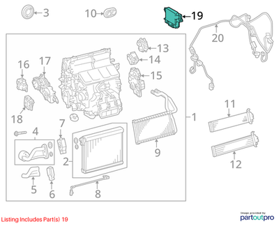 2015-2024 LEXUS RC350 Air Conditioner Amplifier Control Module