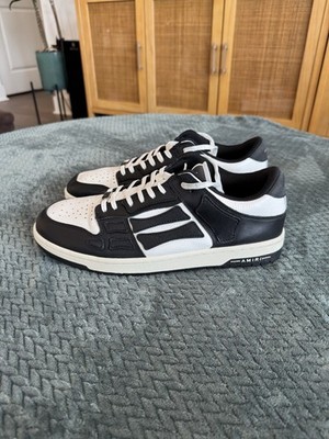 Size 46EU (13 US) - Amiri Skeleton Low Black/White Sneakers Authentic