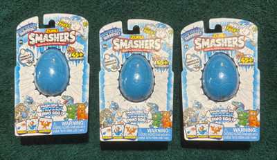 3 Zuru Smashers Dinosaur Eggs ~ Blind Bags - Smash & Rebuild ~ NEW
