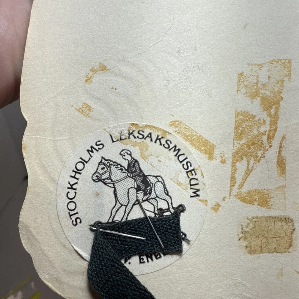 Vintage Victorian Paper Mask Repro H&P England Fez Hat Costume Halloween Decor - Image 3 of 4