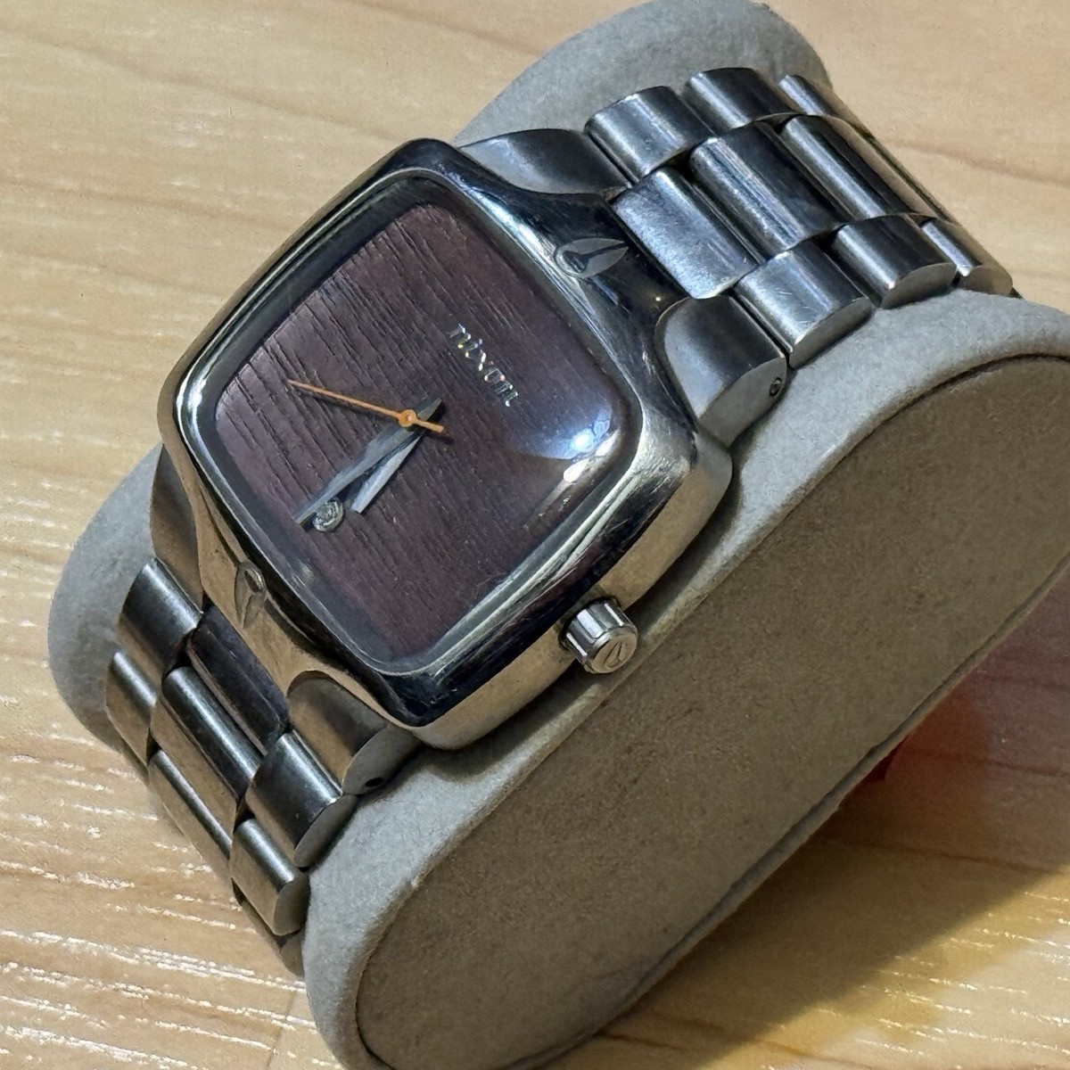 Nixon The Player Yes It's Real Wood Grain Dial Men's Analog Surf