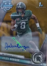 Jalen Berger-2023 Bowman U Chrome #121- 1st Bowman Gold Auto  /50
