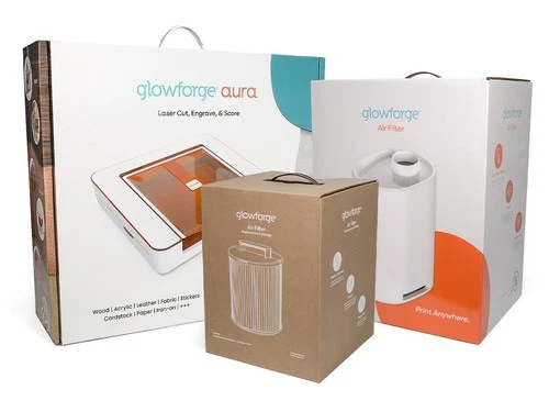 Glowforge Aura Laser Engraver+Air Filter+Spare Catridge *UPS 2-4 Day Delivery*